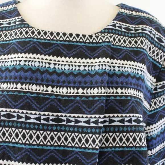 NWT Lane Bryant Geometric Striped Moto Jacket - Picture 2 of 7